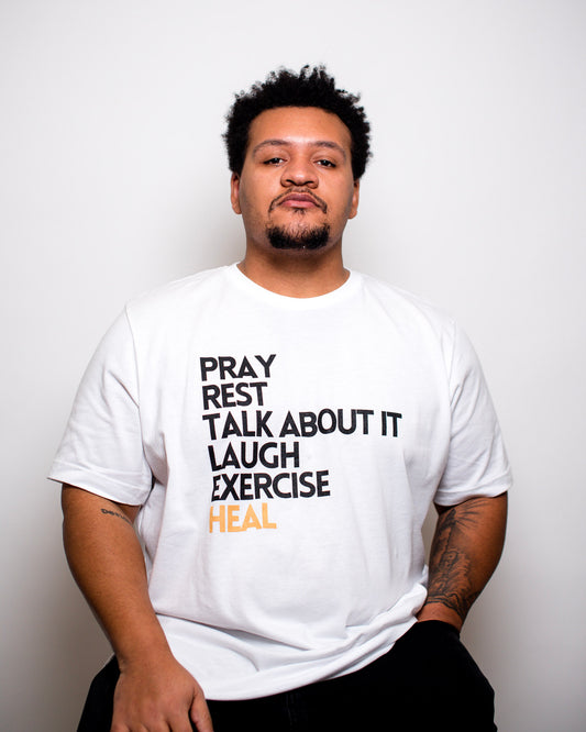 Vincent Shares His Therapy Journey He is wearing our "Coping Skills" Tee